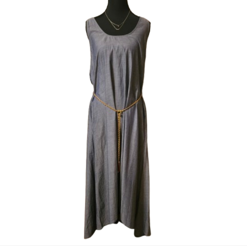 Workshop by Andrea Jovine Women's Large Denim Maxi Dress